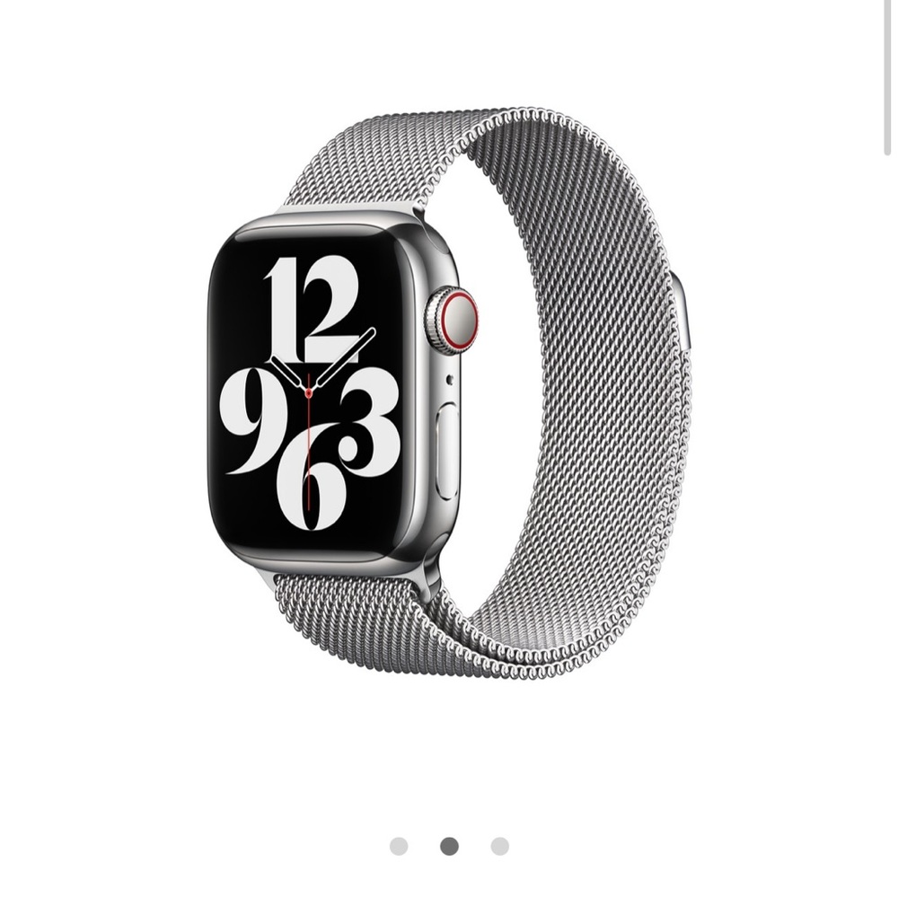 BNIB Apple Silver Steel Milanese Loop Band 41mm